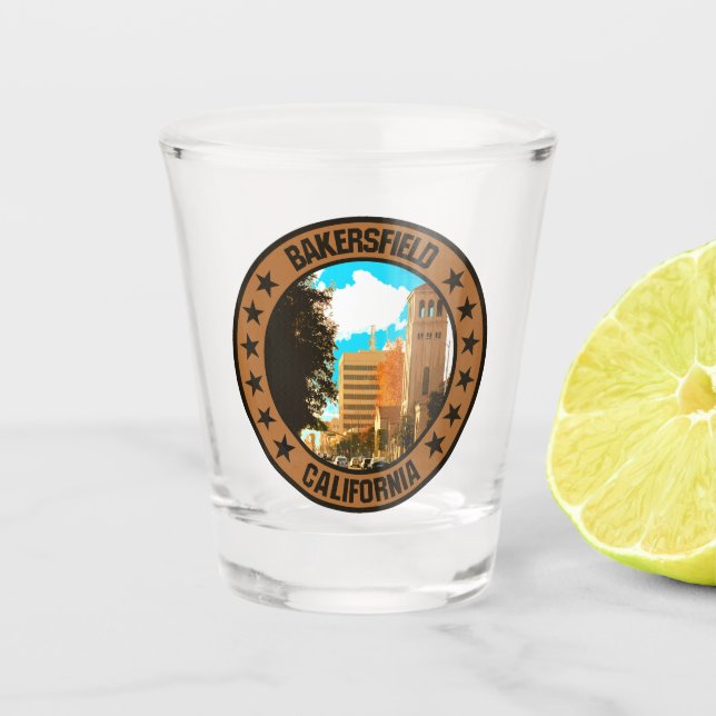 Bakersfield                                        shot glass (Front)