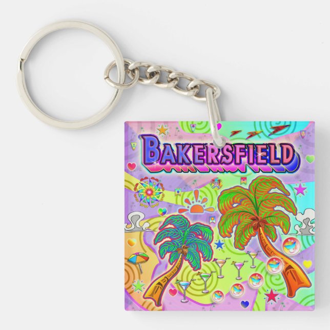 Bakersfield Vacation Target Keychain (Front)