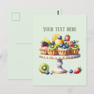 bakery add message business name cupcakes postcard