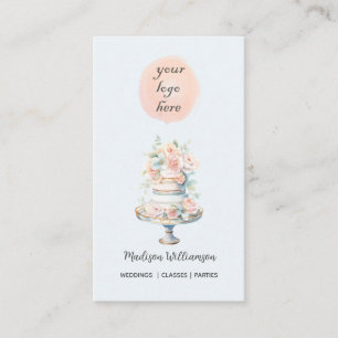 Bakery  Add Your Logo Wedding Cake  Business Card
