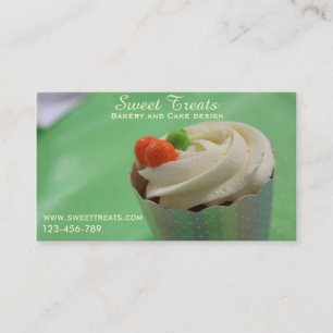 Bakery and cake design, Sweet Treats Business Card