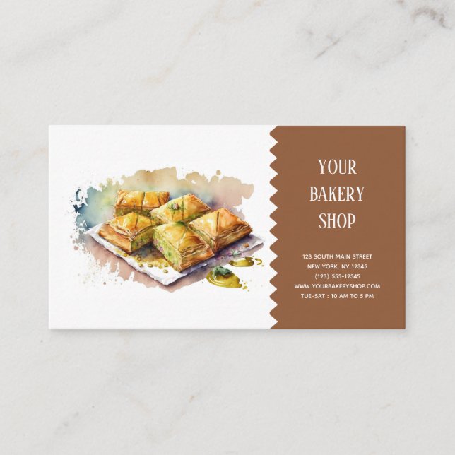 Bakery Bake business card (Front)