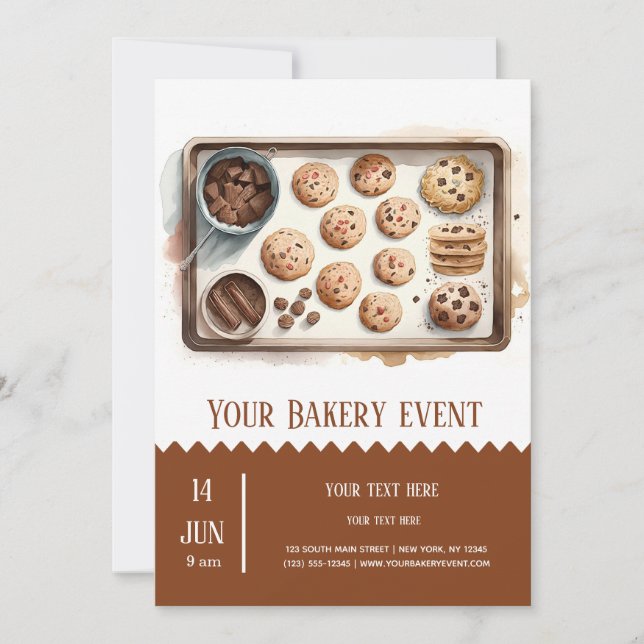 Bakery Bake event Invitation (Front)