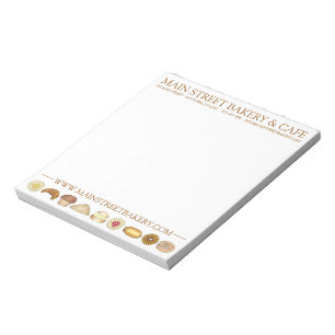 Bakery Baked Goods Croissant Doughnut Muffin Pastr Notepad