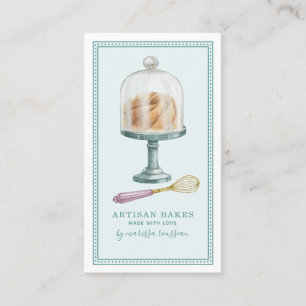 Bakery Baker Pastry Chef Watercolor  Business Card