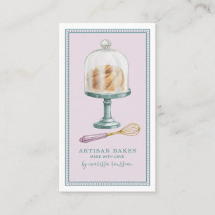 Bakery Baker Pastry Chef Watercolor Business Card