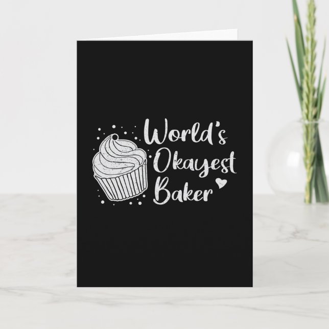 Bakery Baking Baker Bread Bake Cake Gift Idea Card (Front)