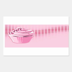 bakery beats rectangular sticker