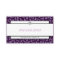Bakery Black Purple Monogram Leopard Business Card