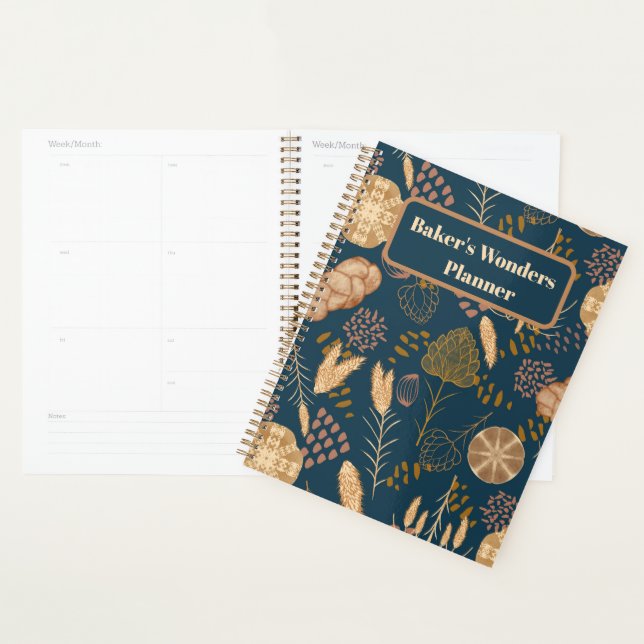 Bakery Bliss: Artisan Bread & Barley, Teal, Planner (Display)