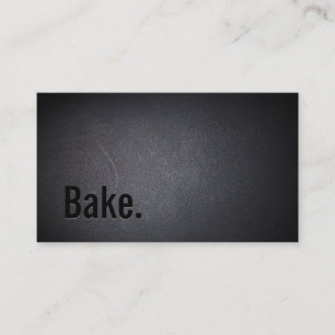 Bakery Bold Text Bake Minimalist Business Card
