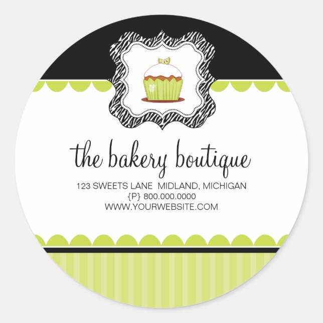 Bakery Boutique Business Stickers (Front)