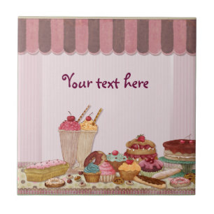 Bakery Boutique Cakes - Patisserie - Customise Ceramic Tile