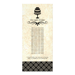 Bakery Boutique Product Rack Cards