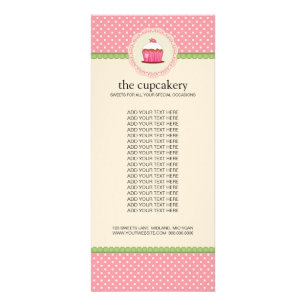 Bakery Boutique Product Rack Cards