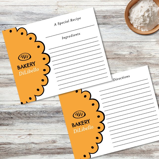 Bakery Bread Illustrations Recipe Card (Creator Uploaded)
