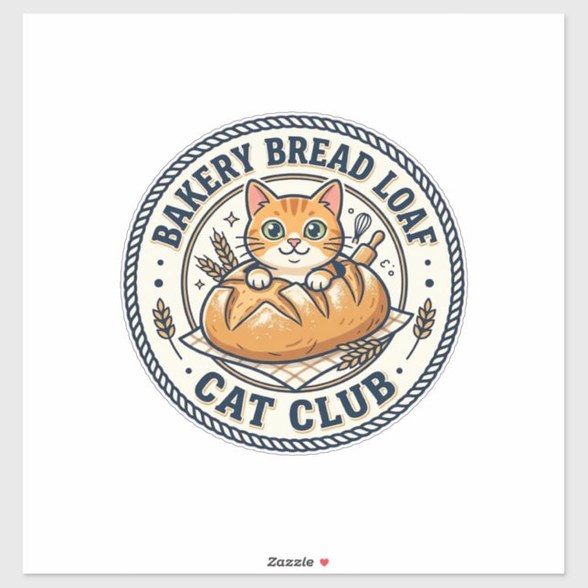Bakery Bread Loaf Cat Cat Mum Gift Idea - Bakery B (Sheet)