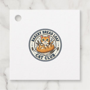 Bakery Bread Loaf Cat Cat Mum Gift Idea - Bakery B Favour Tags