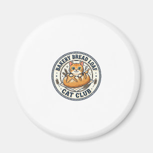 Bakery Bread Loaf Cat Cat Mum Gift Idea - Bakery B Magnet