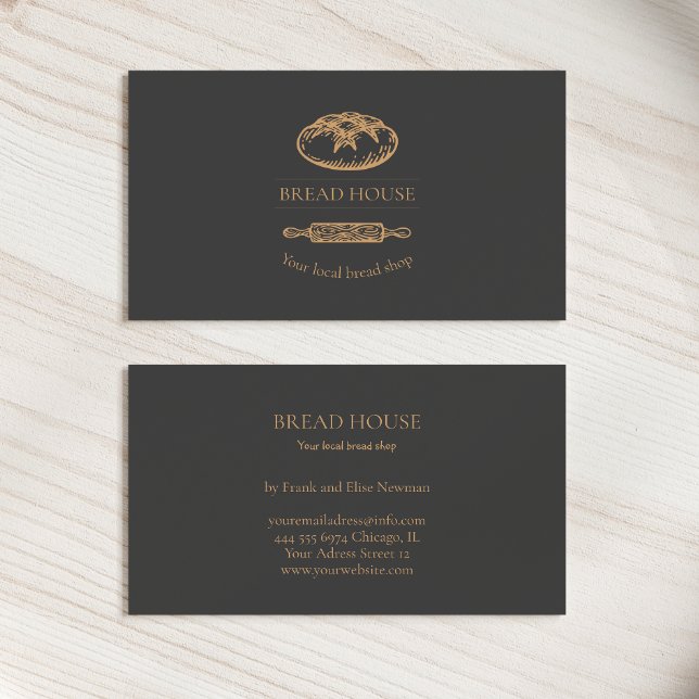 Bakery Bread Shop Business Card (Creator Uploaded)