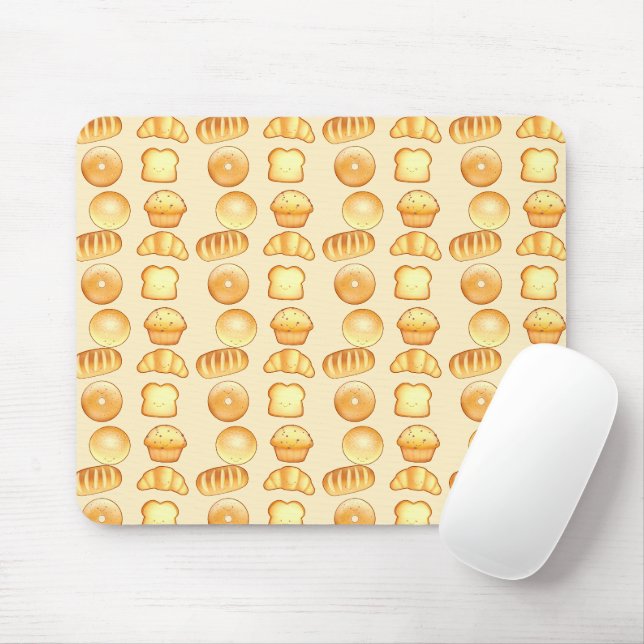 Bakery Bread Treats Mouse Pad (With Mouse)