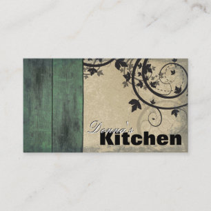 Bakery Business Card - Vintage Barn Board & Vines