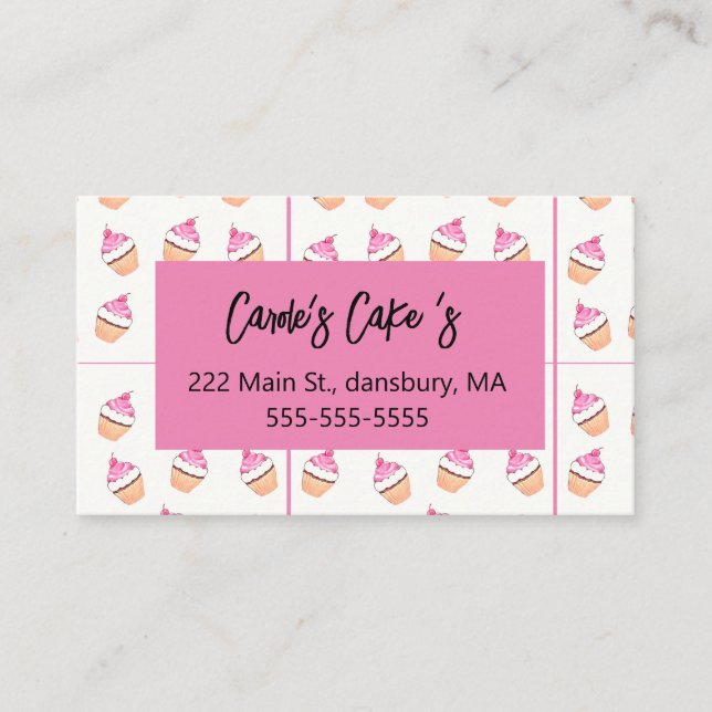 Bakery business cards (Front)