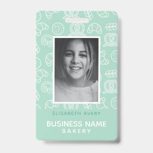 Bakery Business Photo Personalised ID Badge