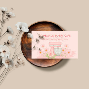 Bakery Cafe Cake Maker Food Logo Dual Colour Business Card