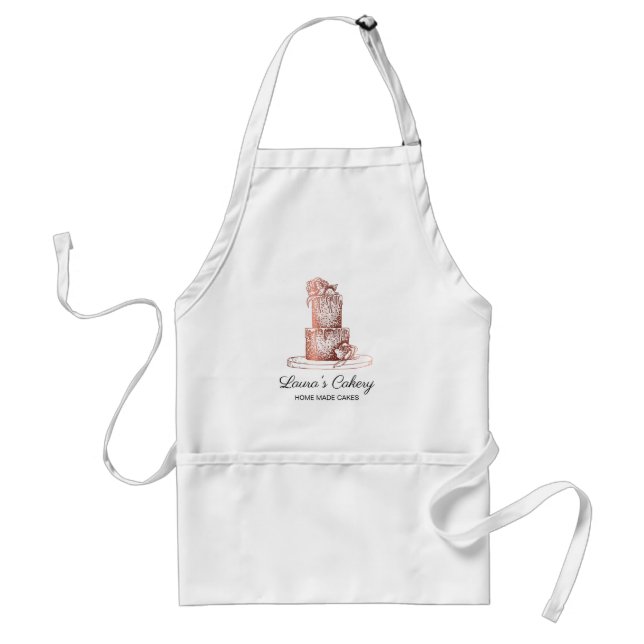 Bakery cake chef dripping chocolate sweet pastry standard apron (Front)