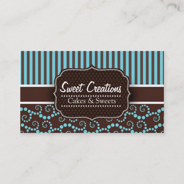Bakery/Cakes/Sweets Creations Business Card (Front)