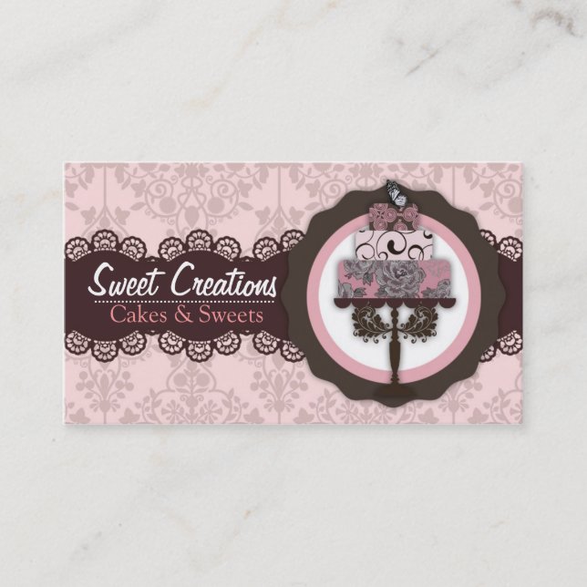 Bakery/Cakes/Sweets Creations Business Card (Front)
