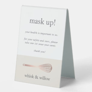 Bakery/Caterer Covid Safety Wear A Mask