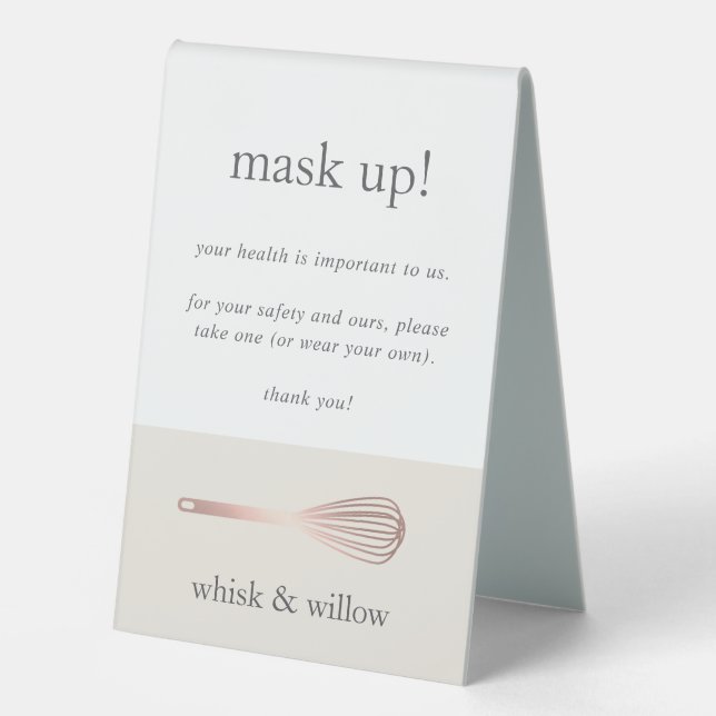 Bakery/Caterer Covid Safety Wear A Mask (Front)