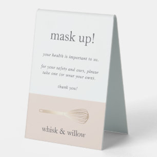 Bakery/Caterer Covid Safety Wear A Mask