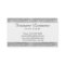 Bakery & Catering Silver Glitter Business Cards