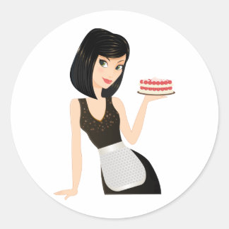 Bakery Chef Classic Round Sticker