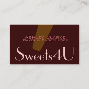 Bakery Chocolatier Customisable Business Card