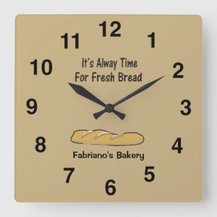 Bakery Clock - It's Always Time For Fresh Bread