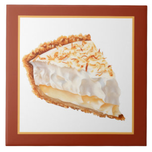 bakery Coconut pie home business crafting  Ceramic Tile