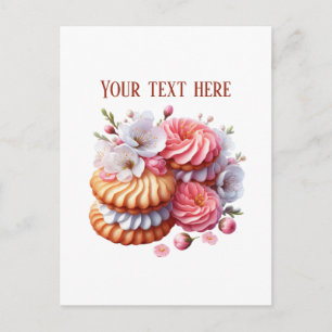 Bakery cookies add message business name  postcard