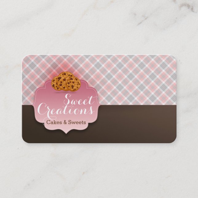 Bakery Cookies Sweet Business Business Card (Front)
