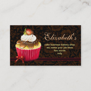 bakery cupcake business cards