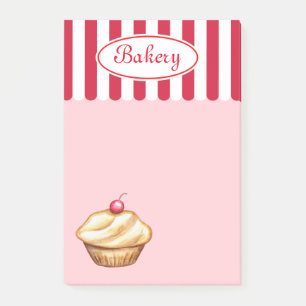Bakery Cupcake Post It Notes