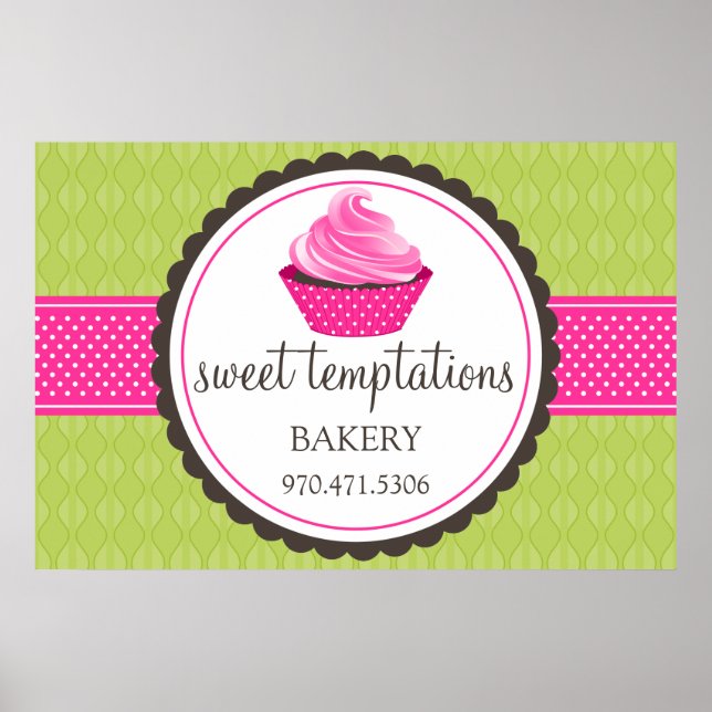 Bakery Cupcake Poster (Front)