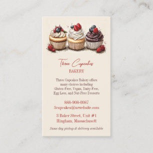 Bakery Cupcakes Business Card