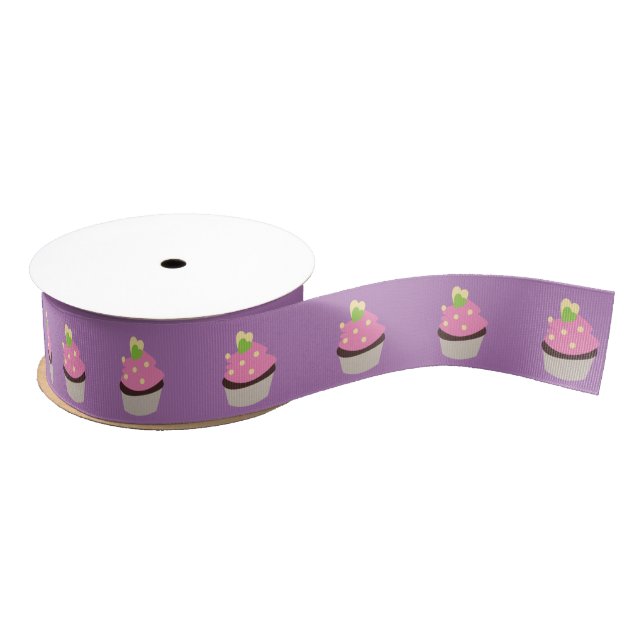 Bakery Cupcakes Cake Homemade Business Packaging Grosgrain Ribbon (Spool)