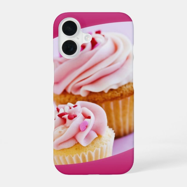Bakery Cupcakes iPhone 16 Case (Back)