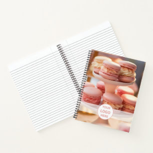 Bakery Custom Logo Photo QR Code Notebook