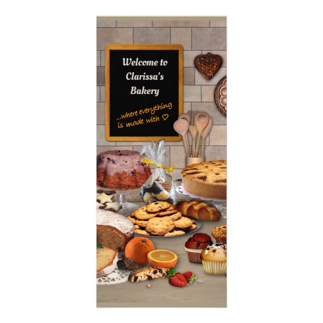 Bakery (customisable) rack card (Front)